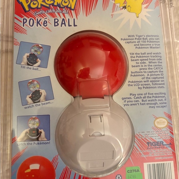 Vintage Sealed Tiger Electronics Pokémon Poke Ball Game 1999 - Picture 4 of 6